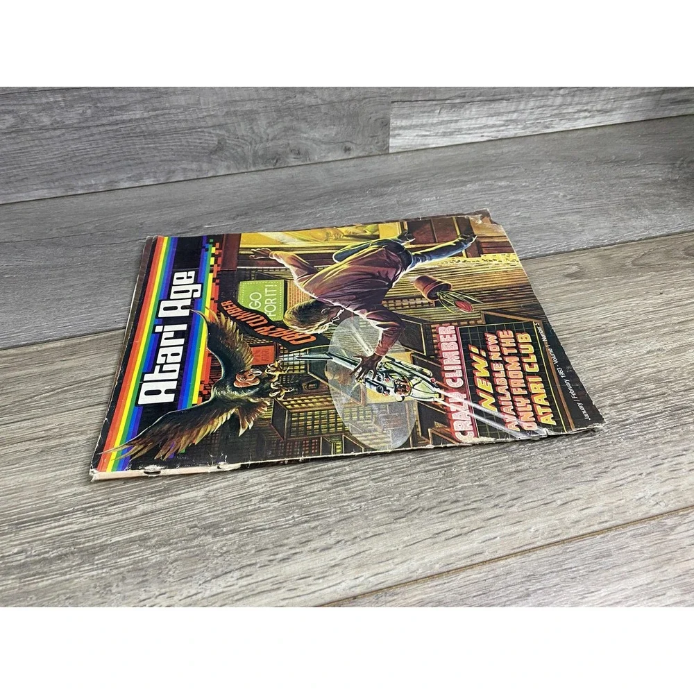 Vintage Atari Age Magazine Jan Feb 1983 Crazy Climber Atari Club Video Game‎